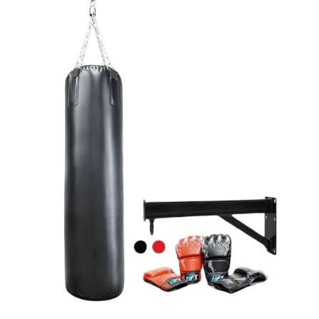 กระสอบทรายแขวน Homefittools + ที่แขวน + นวม 1 คู่_0